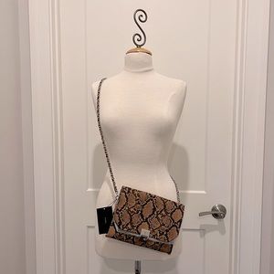 NWT Zara Snake Print Crossbody Purse Shoulder Bag